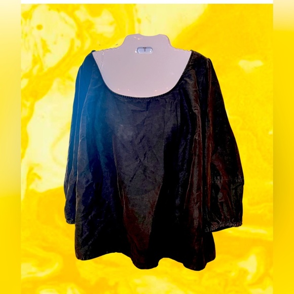 Ava Viv  3/4 Sleeve Women's Plus Size Balloon Blouse - Picture 4 of 8